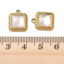 Natural Freshwater Shell Pendants&nbsp;STAS-G397-21G-01