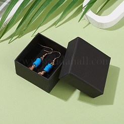 ポリマークレイheishiビーズダングルピアス  金メッキ304ステンレススチールピアスフック付き  ドジャーブルー  44mm  ピン：0.7mm&nbsp;EJEW-JE04456-04