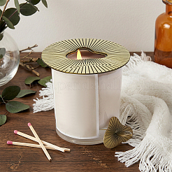 Alloy Candle Lids&nbsp;DIY-WH0308-966AB