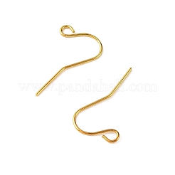 アイアン製ピアスフック  羊飼いのフック耳ワイヤー  ゴールドカラー  11mm  穴：2mm  ピン：0.7mm&nbsp;RN-CBA973B-10B-G