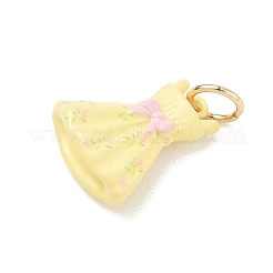 Brass Enamel Pendants&nbsp;KK-CBA1122-01G-01