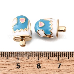 Alloy Enamel European Beads&nbsp;MPDL-F020-02G