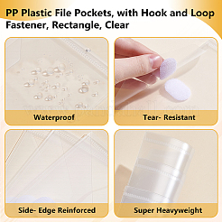 100Pcs PP Plastic File Pockets&nbsp;AJEW-WA0003-24
