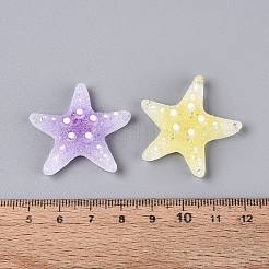 Transpant Resin & Paillette Decoden Cabochons&nbsp;CRES-Q222-01