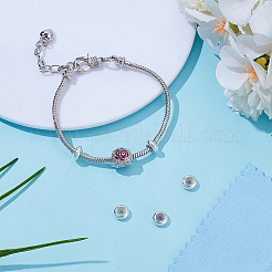 5Pcs 925 Sterling Silver Beads&nbsp;STER-ME0001-26