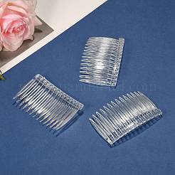 プラスチックヘアコームパーツ  透明  46x70mm&nbsp;PHAR-R018-2