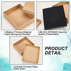 Kraft Paper Cardboard Jewelry Set Box&nbsp;CBOX-BC0001-11