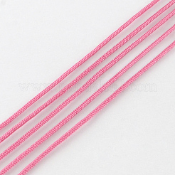 ナイロン編みコード  ビーズ細工、ジュエリー製作、マクラメ工芸用の中国結び紐  淡いバイオレットレッド  1mm  約153.1ヤード（140m）/ロール&nbsp;NWIR-R013-1mm-106