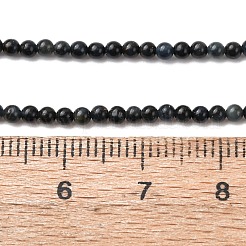 Natural Blue Tiger Eye Beads Strands&nbsp;G-Z116-A08-2mm