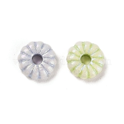 プラスチックビーズ  花  ミックスカラー  8.5x3mm  穴：2mm  2083個/ 500g&nbsp;KY-B004-11F