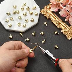 30個5スタイルの合金チャーム  ゴールドカラー  混合図形  8.5~10.5x7.5~8x3.8~5mm  穴：1.5mm  6個/スタイル&nbsp;FIND-CJ0001-45