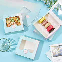 24Pcs Colorful Kraft Paper Packaging Bakery Boxes&nbsp;CON-PH0003-32A