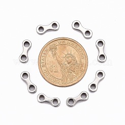 変色防止201ステンレススチールビーズスペーサーバー  ステンレス鋼色  12x5x2mm  穴：2.5mm&nbsp;X-STAS-R064-41