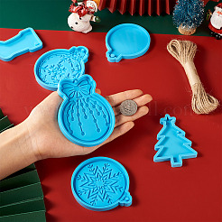 6Pcs Pendant Silicone Molds&nbsp;DIY-BG0001-60