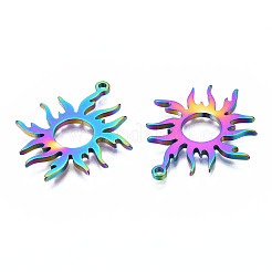 Ion Plating(IP) 201 Stainless Steel Pendants&nbsp;STAS-N098-051M