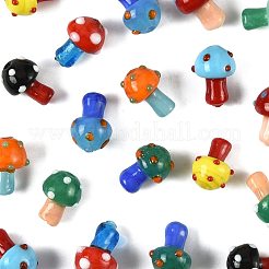 24Pcs 10 Colors Handmade Lampwork Beads Strands&nbsp;LAMP-FS0001-71