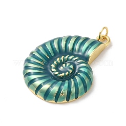 Rack Plating Brass Enamel Pendants&nbsp;KK-Z056-36G-03