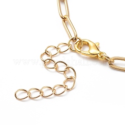 Alloy Enamel Flower Charm Bracelet with Paperclip Chains&nbsp;BJEW-JB08701