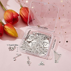 72Pcs 9 Style Tibetan Style Alloy Pendants&nbsp;FIND-SC0003-71