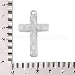 合金エナメルチャーム  クロスチャーム  ブラック  プラチナ  39.5x24.5x3mm  穴：3mm&nbsp;FIND-M021-08P-02