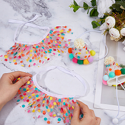 Polyester & Plastic & Felt Pet Birthday Hats & Collars Sets&nbsp;MP-WH0001-03
