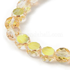 Electroplate Glass Beads Strands&nbsp;EGLA-L045-G-HP01