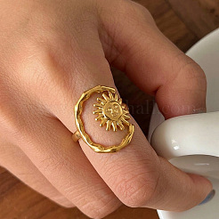 304 Stainless Steel Cuff Open Rings for Women&nbsp;XH1903