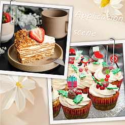 30Pcs Round Acrylic Cake Toppers&nbsp;OFST-SC0001-01