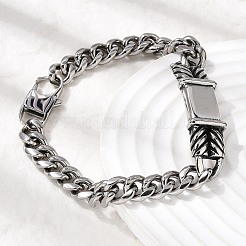 304 Stainless Steel Cuban Link Chains Bracelets&nbsp;BJEW-A092-04P