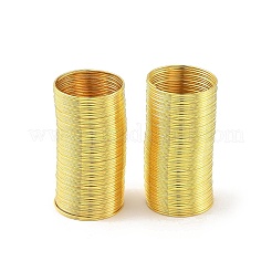炭素鋼メモリーワイヤー  ラウンド  リング作りに  ゴールドカラー  22ゲージ（0.6mm）  内径：18.5mm&nbsp;X-FIND-WH0817-01G