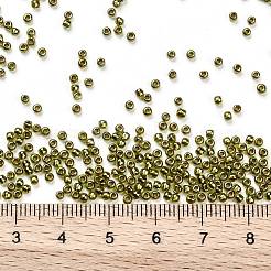 トーホー 11/0ラウンドビーズ  日本製シードビーズ  （金箔で裏打ちされたペリドット991)個  2.2mm  穴：0.8mm  約50000個/ポンド&nbsp;SEED-TR11-0991