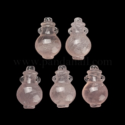 Natural Rose Quartz Pendants&nbsp;G-K403-06