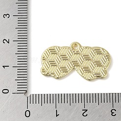 合金エナメルチャーム  ゴールドカラー  眼鏡  14.5x25x1.5mm  穴：1.6mm&nbsp;ENAM-C022-02A-G