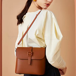調節可能なレザーバッグストラップ  合金の留め金付き  シエナ  110x1.2cm&nbsp;DIY-WH0304-708B
