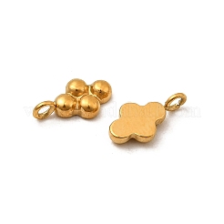 304ステンレススチールチャーム  イオンプレーティング（ip）  クロスチャーム  18KGP本金メッキ  10x5x2.5mm  穴：1.4mm&nbsp;STAS-Z157-06G