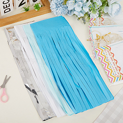 Tissue Paper Tassels Garland&nbsp;AJEW-WH20006-110B