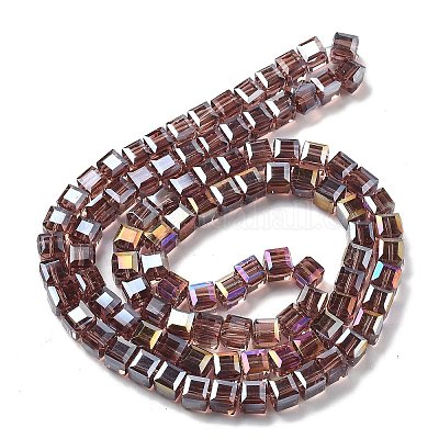 Electroplate Glass Beads Strands&nbsp;EGLA-H108-01A-AB02-1