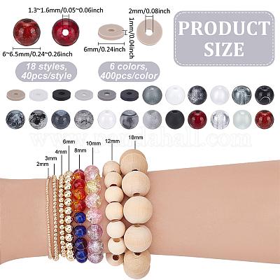 DIY Round & Disc/Flat Round Beads Kits&nbsp;DIY-PH0030-85C-1