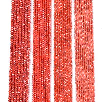 Electroplate Glass Beads Strands&nbsp;EGLA-A044-P1mm-B21-1