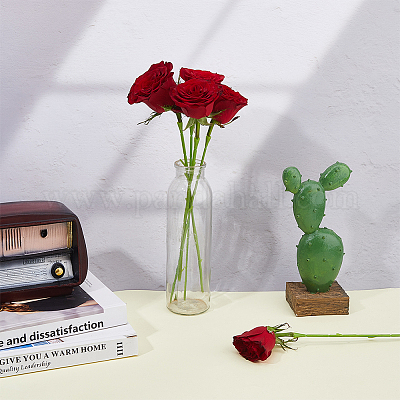 プラスチックの茎の花の棒 造花ブーケサポート用 ライムグリーン