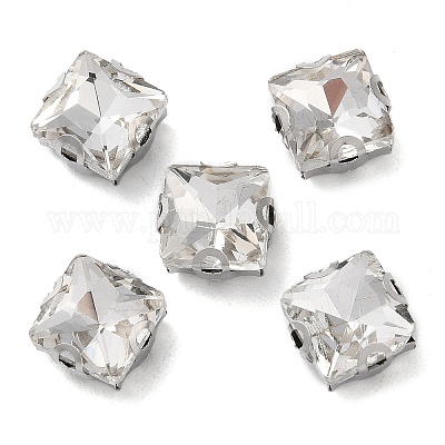 Square Sew on Rhinestone&nbsp;RGLA-L028-06C-01-1