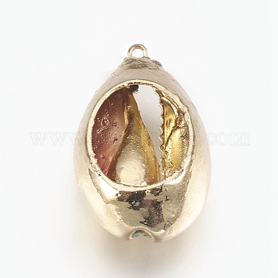 Electroplated Shell Pendants&nbsp;BSHE-E024-02-1