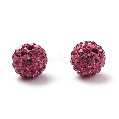 Pave Disco Ball Beads&nbsp;X-RB-A130-10mm-16-1