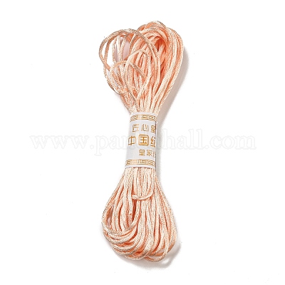 ポリエステル刺繍糸  クロスステッチの糸  桃パフ  2mm  10 M /バンドル&nbsp;OCOR-C005-B15-1