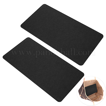 フェルトインサートバッグボトム  クッションパッド  長方形  ブラック  35x18x0.45cm&nbsp;DIY-WH0308-167C-04-1