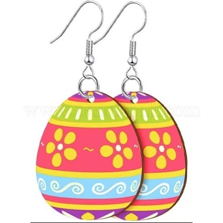 Printed Easter Acrylic Dangle Earrings&nbsp;FS-WG616F7-04-1