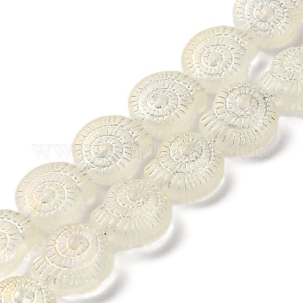 Electroplate Glass Beads Strands EGLA-F164-FR05-1