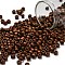 TOHO 6/0 Round Beads, Japanese Seed Beads, (618) Opaque Frosted Pastel Mudbrick, 4mm, Hole: 1.5mm, about 7570pcs/pound