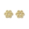 Alloy Bead Caps, Flower, Light Gold, 5.5x6x1.5mm, Hole: 1.5mm