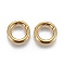 304 Stainless Steel Spring Gate Rings, O Rings, Ring, Golden, 10 Gauge, 15x2.5mm, Inner Diameter: 9mm